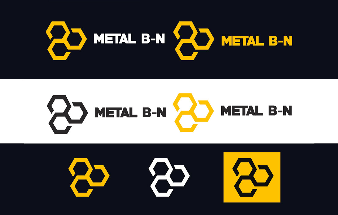 Metal BN provedení loga